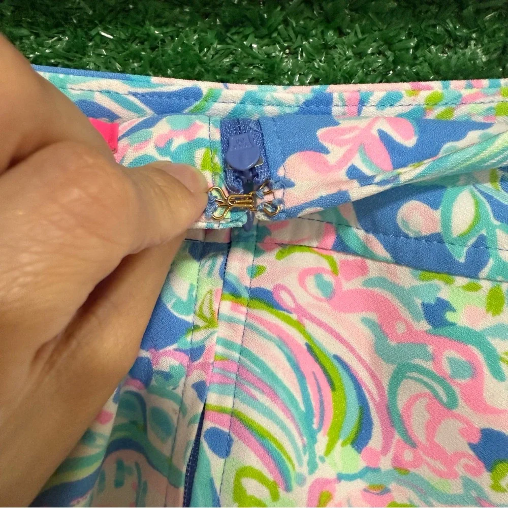 Lilly Pulitzer Jonas Skort Floral Dream Team Print Hampton Vacation Beach - Picture 7 of 10